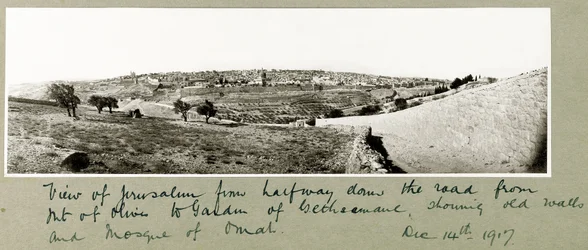 Ansicht von Jerusalem, 14. Dezember 1917